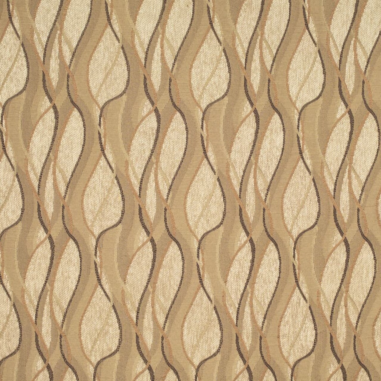 Sepia - Brown Abstract  Geometric Upholstery Fabric 54 Inches"